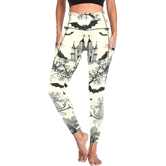 Halloween Time Women's  Leggings with Pockets