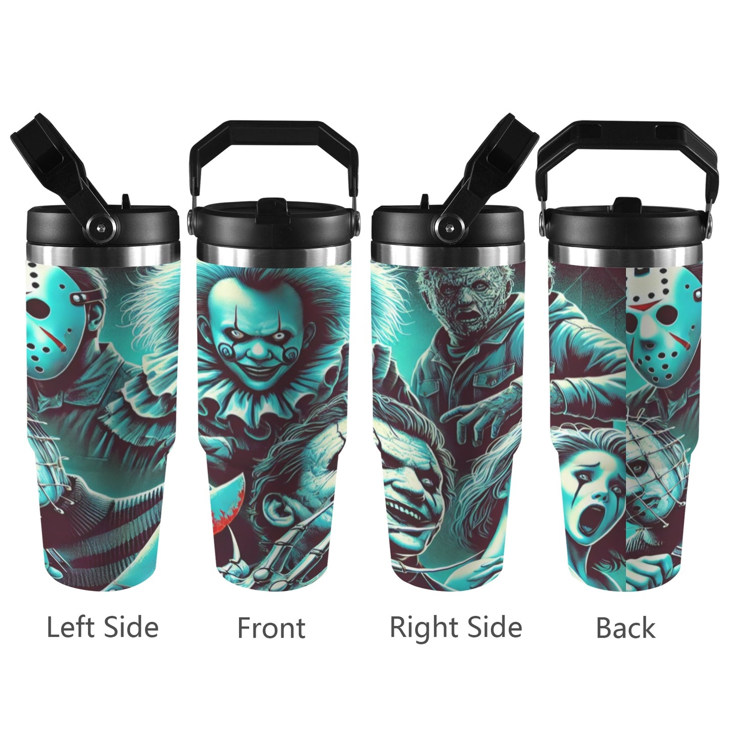 Straight 30oz Tumbler with Top Handle