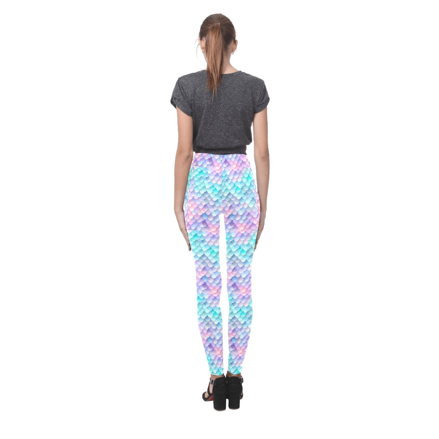 Pastel Mermaid Tail  Women's Leggings