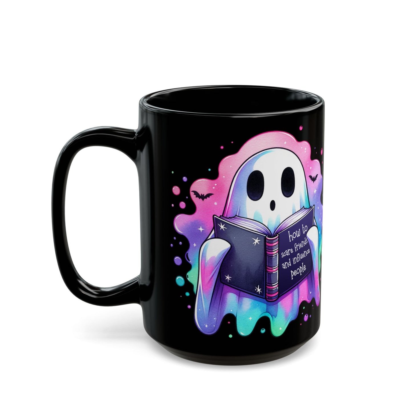 Pastel Ghost Black Mug (15oz)