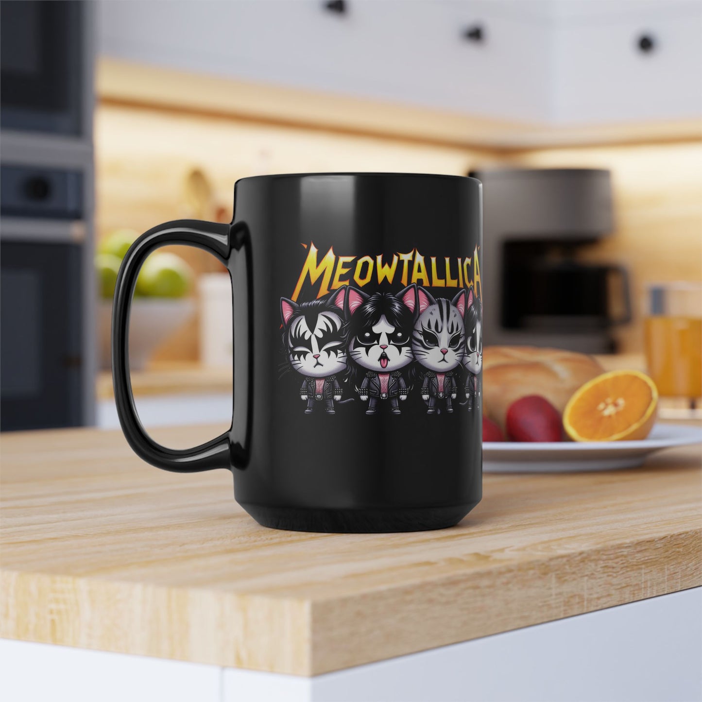 MeowTallica Black Mug (15oz)