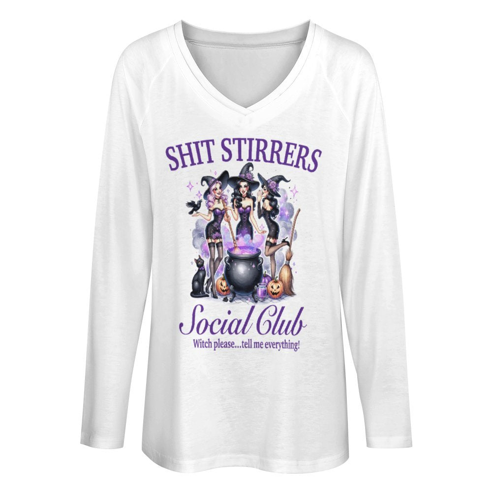 Shit Stirrers Long Sleeve Tshirt Black/ White/Puple Choices