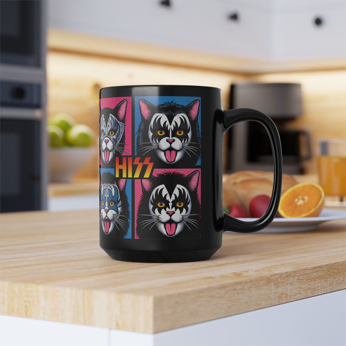 HISS 2 Black Mug (15oz)