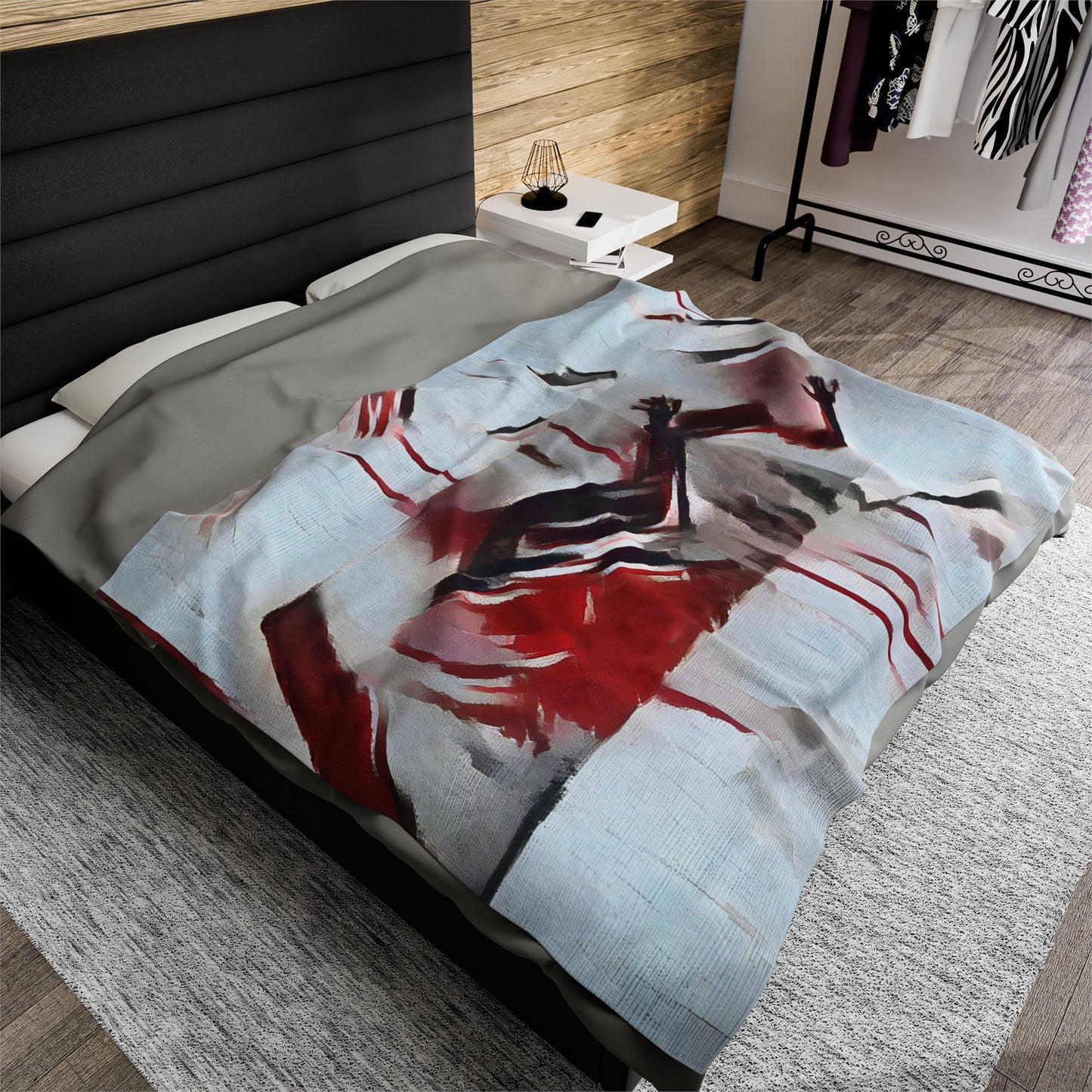 Trapped Series Velveteen Plush Blanket