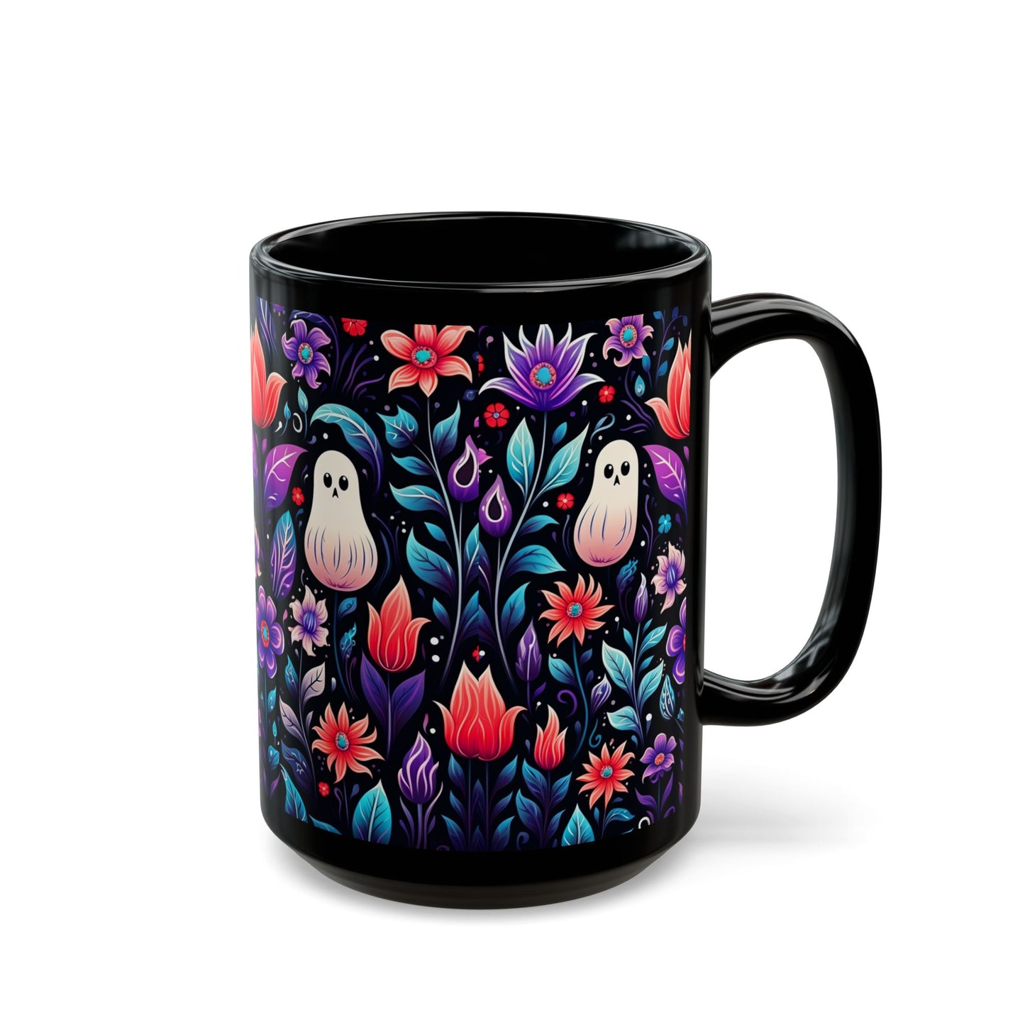 Halloween Boho Black Mug (15oz)