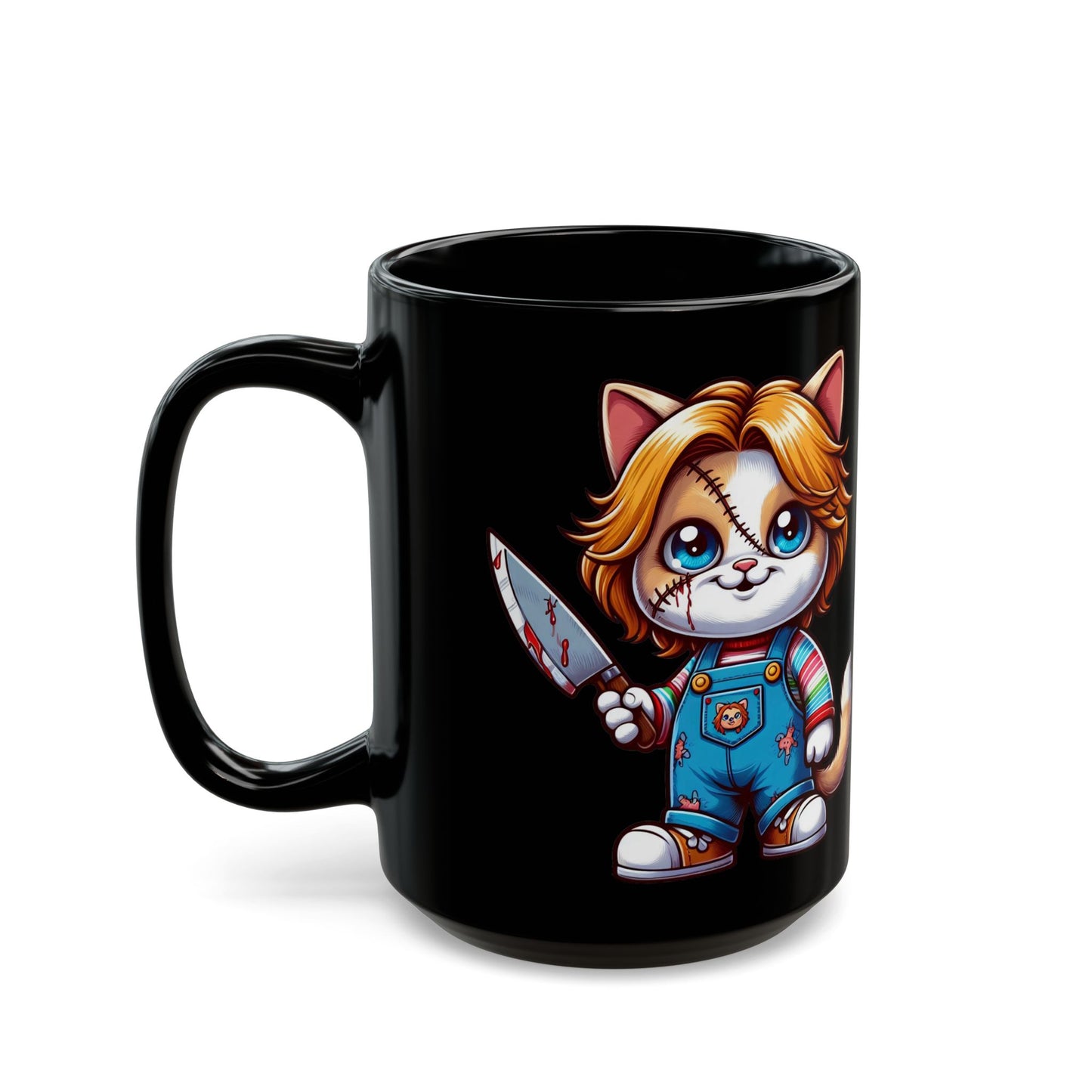 Cat Myers Black Mug (15oz)