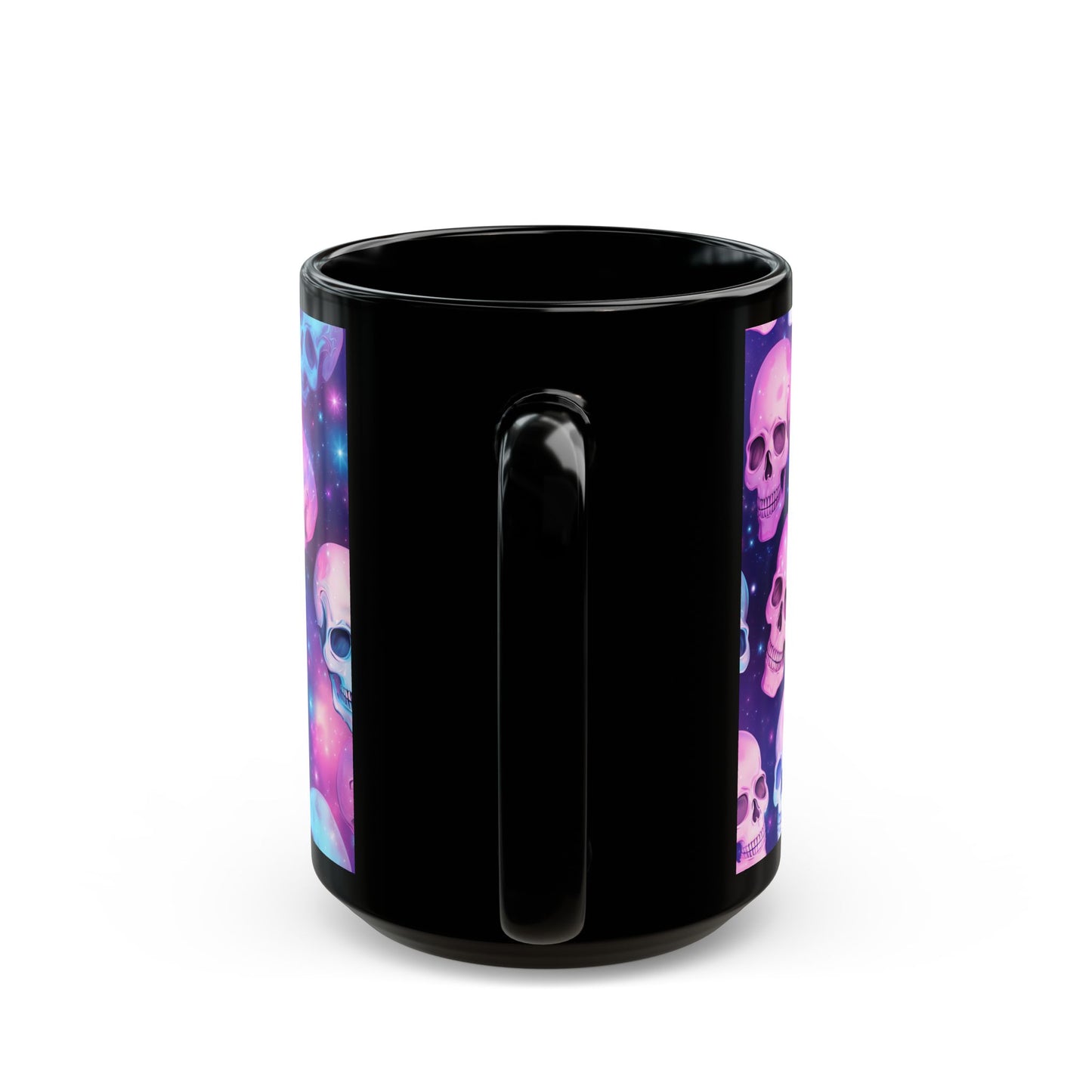 Skeleton Collage Black Mug (15oz)