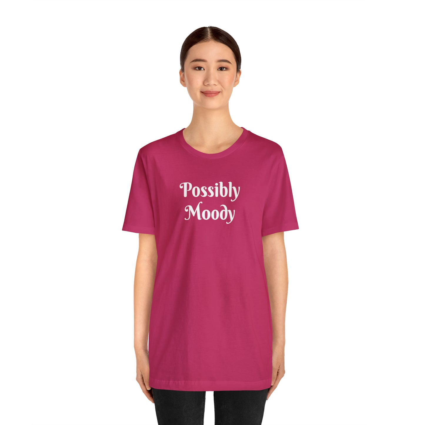 Possibly Moody Unisex Jersey Short Sleeve Tee 16 colors