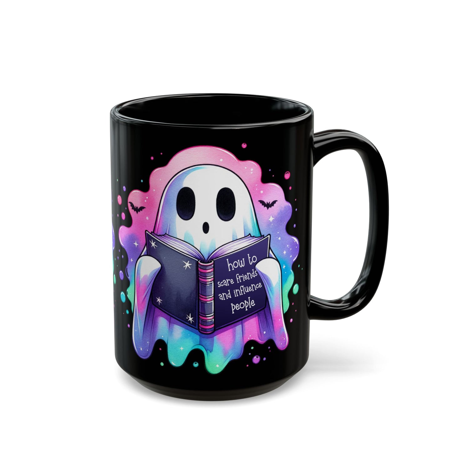 Pastel Ghost Black Mug (15oz)