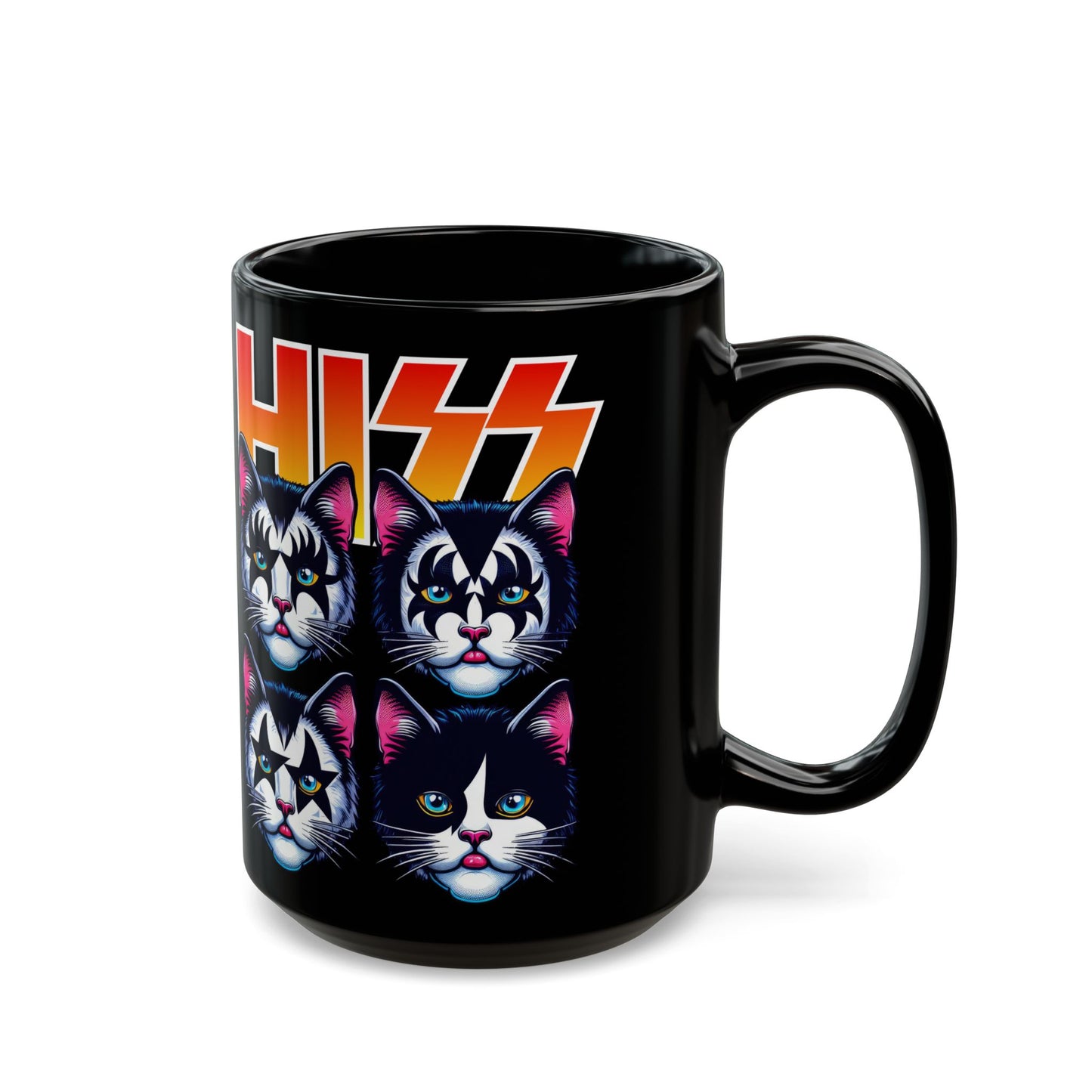 HISS Black Mug (15oz)