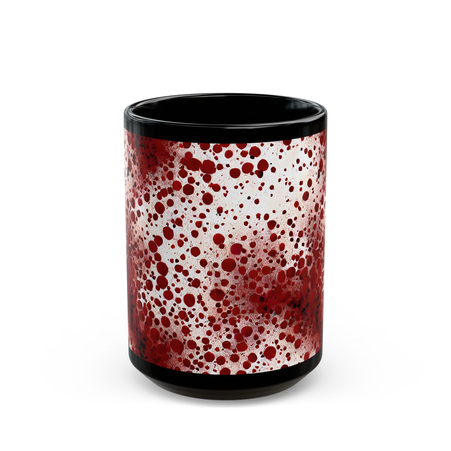 Blood Splatter Black Mug (15oz)