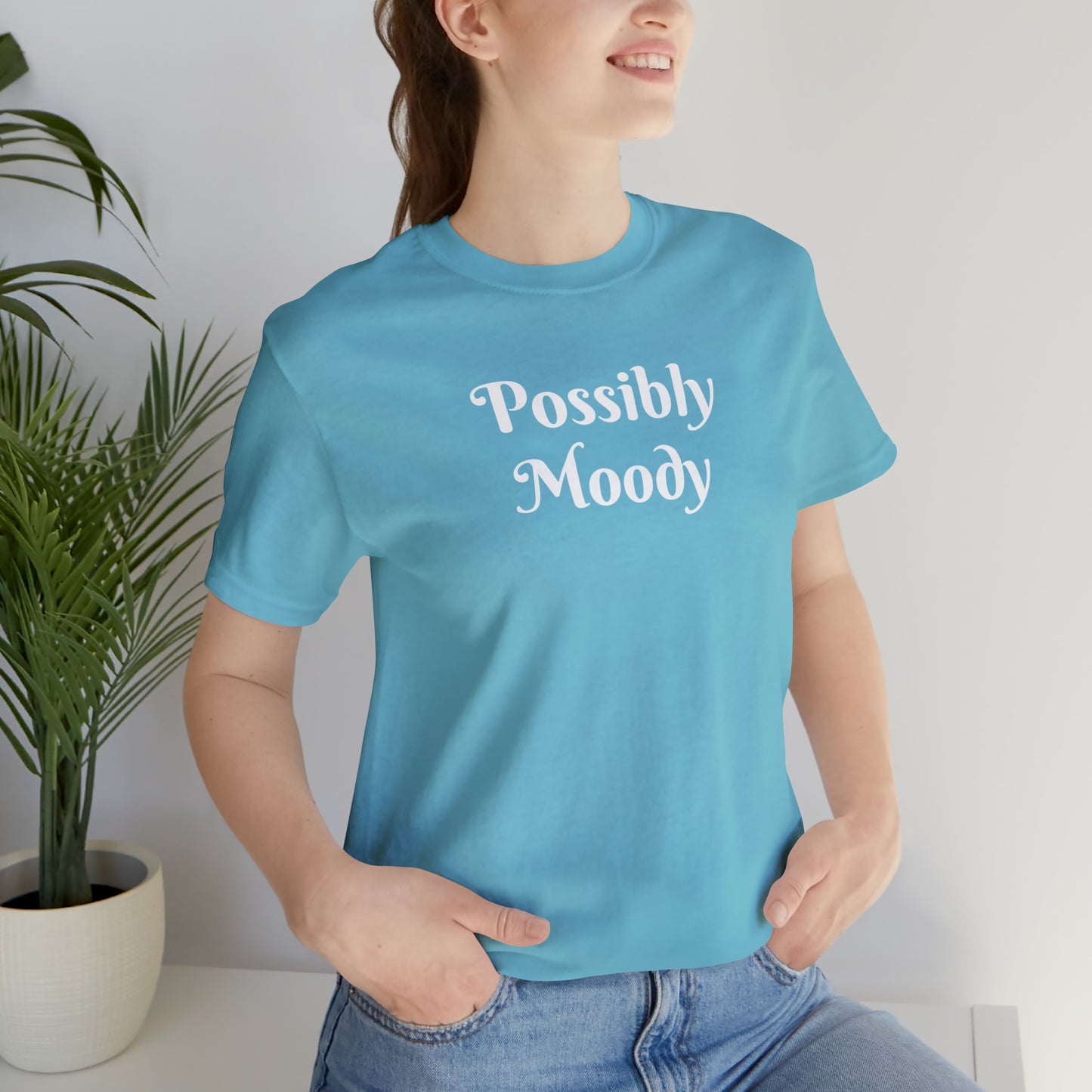 Possibly Moody Unisex Jersey Short Sleeve Tee 16 colors