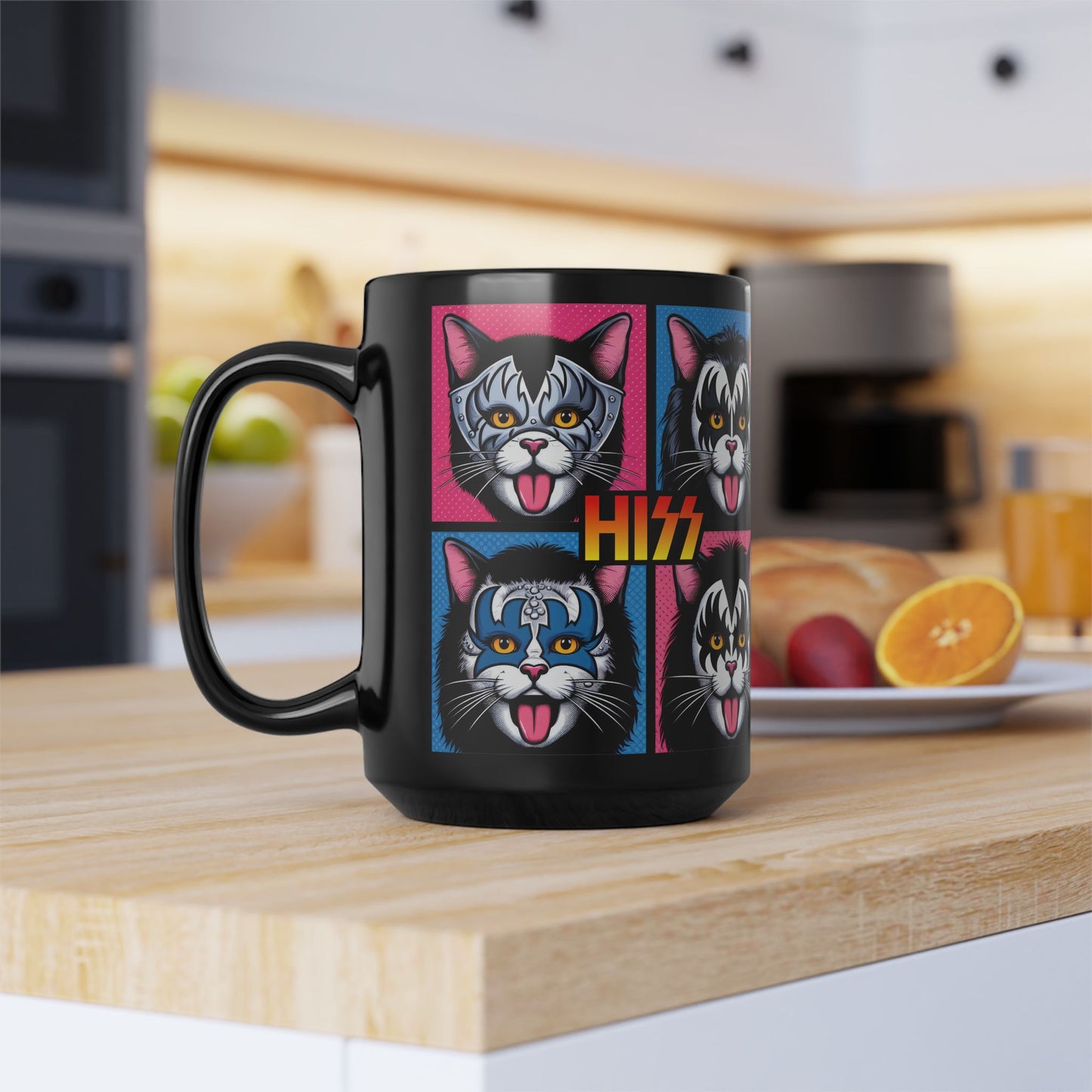 HISS 2 Black Mug (15oz)