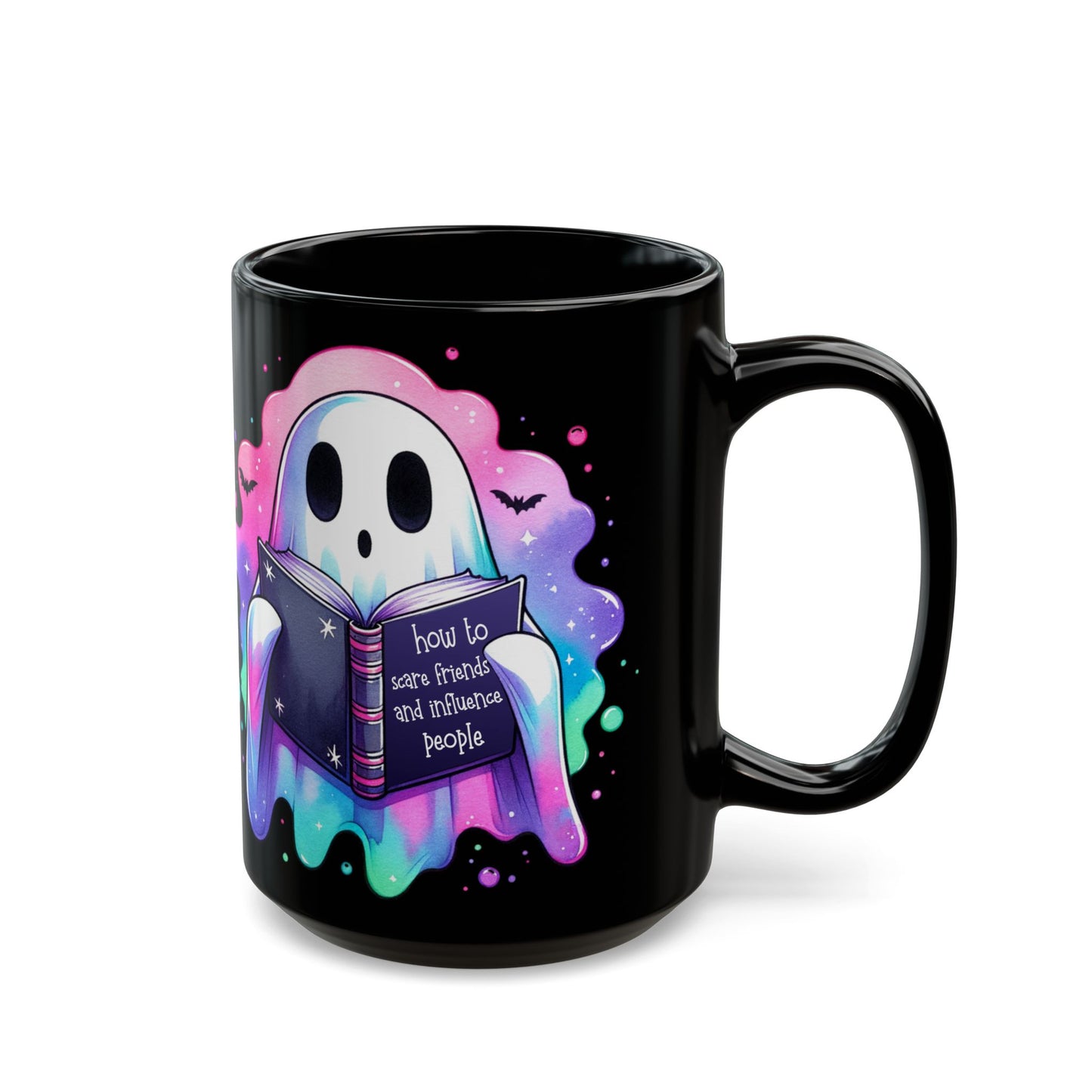 Pastel Ghost Black Mug (15oz)