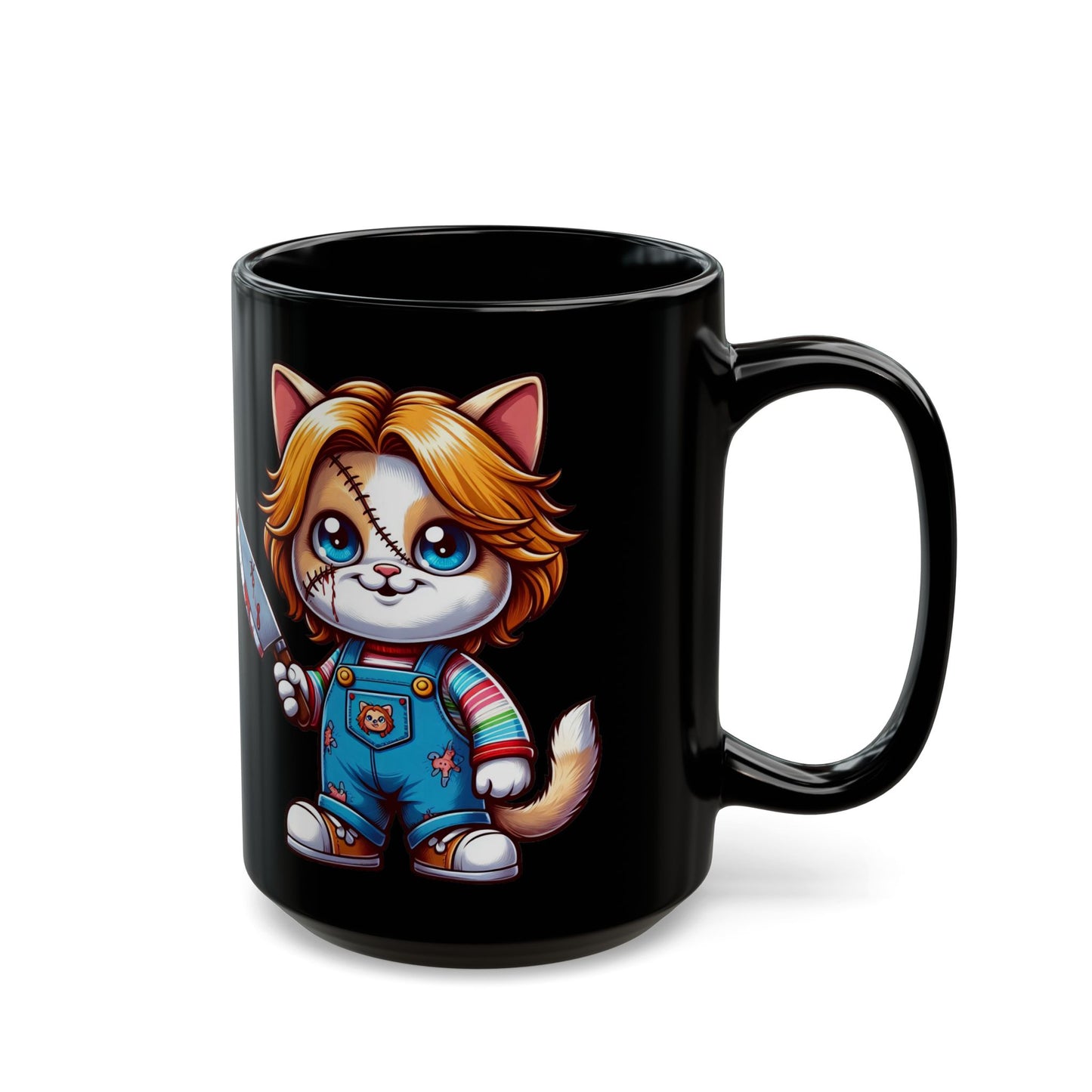 Cat Myers Black Mug (15oz)