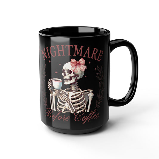 Nightmare Before Christmas Black Mug (15oz)