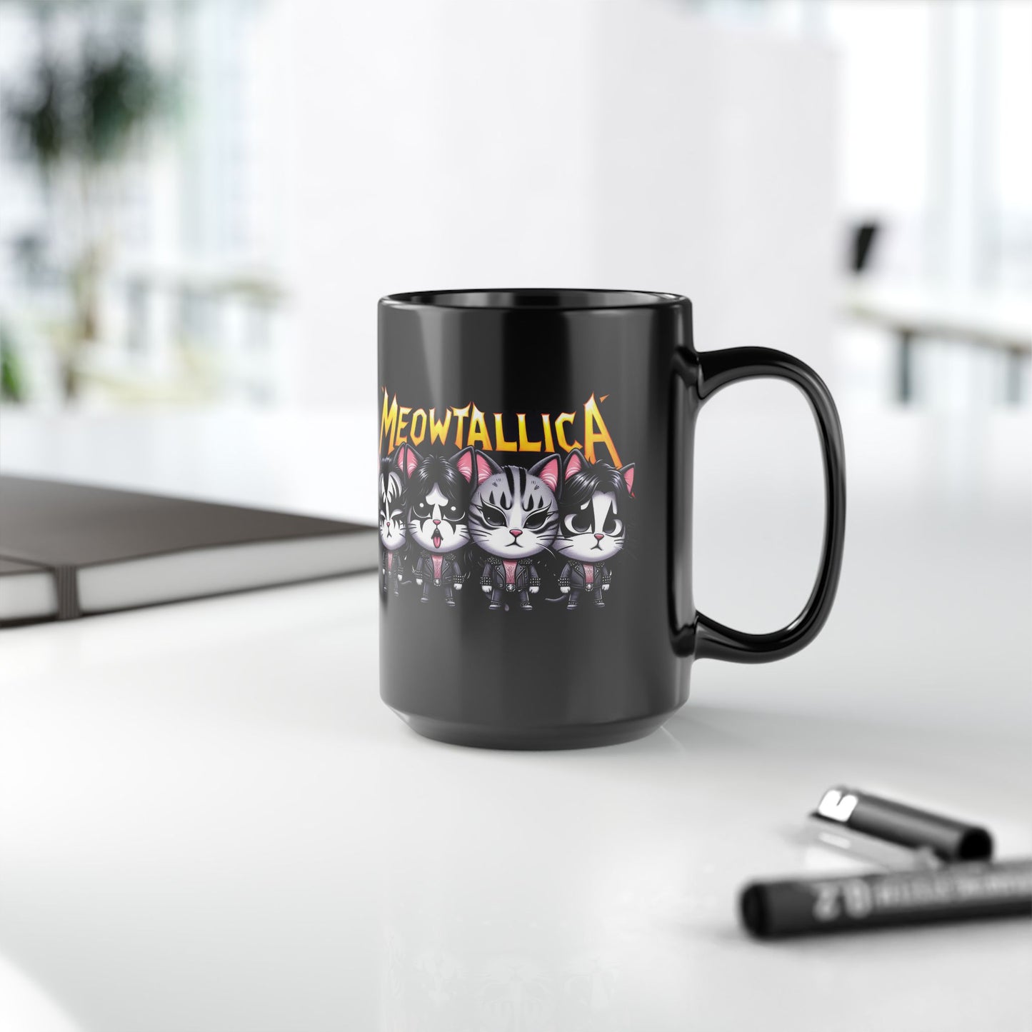 MeowTallica Black Mug (15oz)