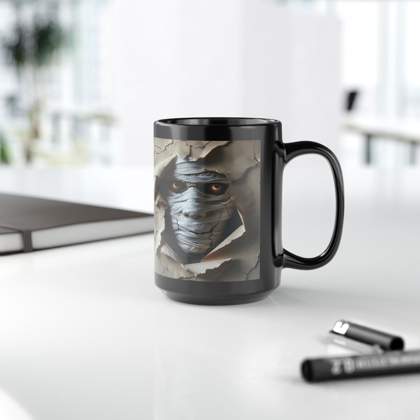 Mummy 4 Black Mug (15oz)