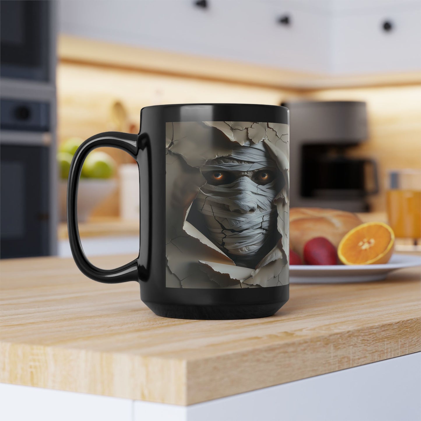 Mummy 4 Black Mug (15oz)