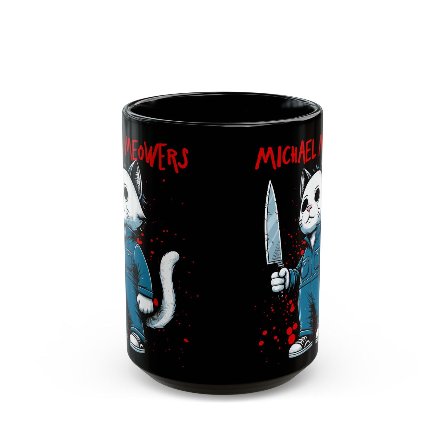 Michael Meowers Black Mug (15oz)