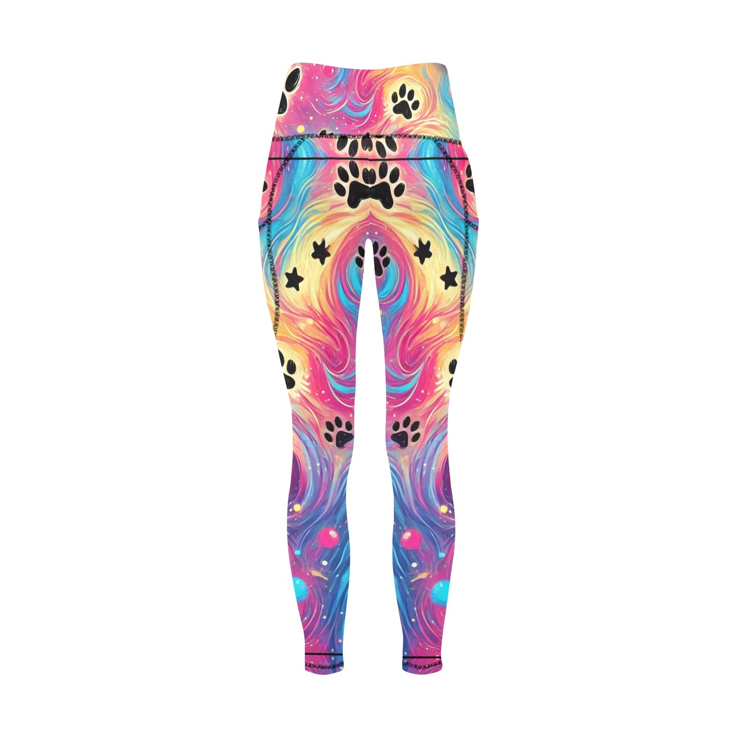 Rainbow Paws Women's  Leggings with Pockets