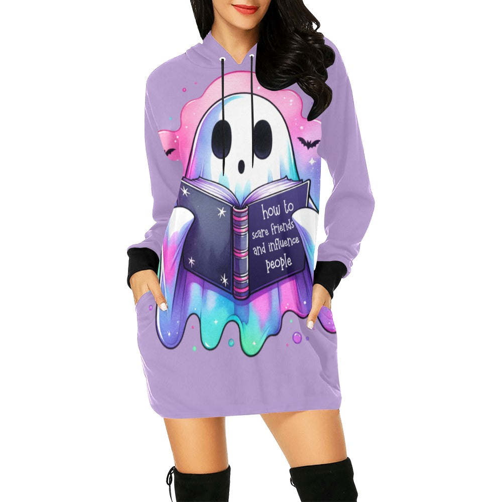 Ghost Reader Mini Hoodie Dress 2 colors