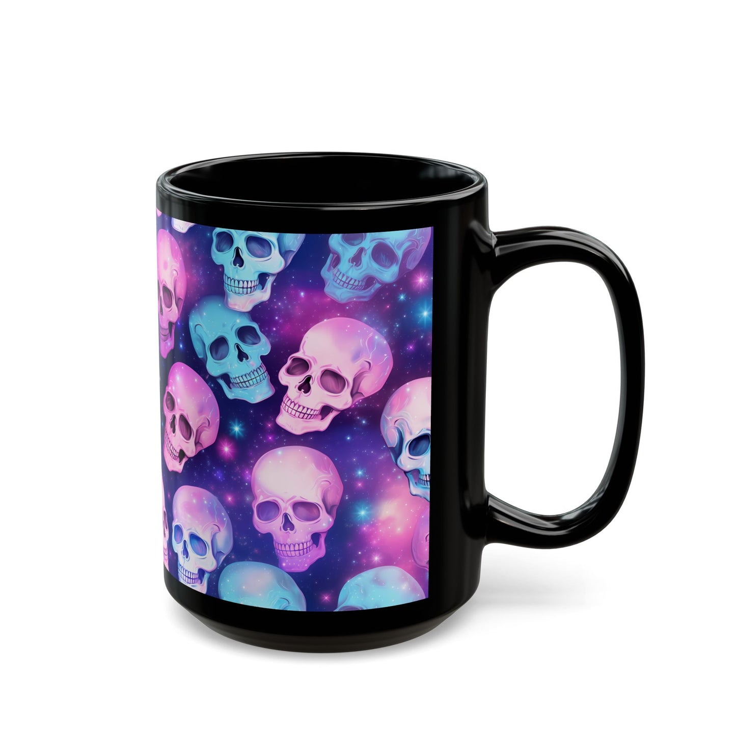 Skeleton Collage Black Mug (15oz)