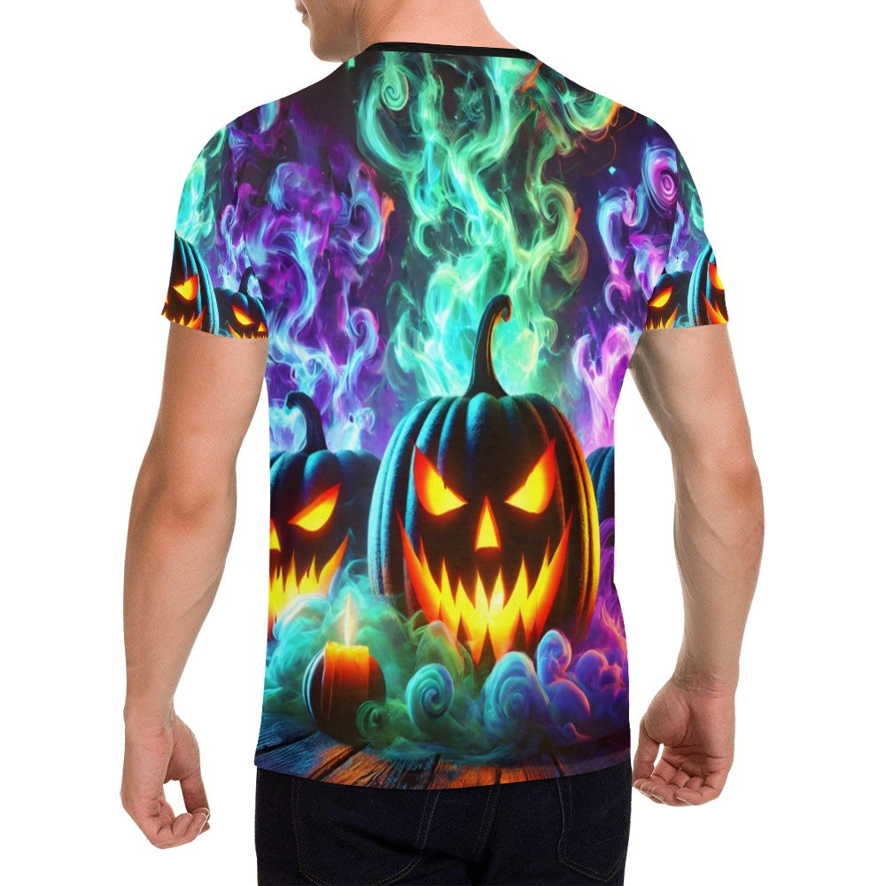 Colorful Pumpkins T-Shirt for Men (USA Size)