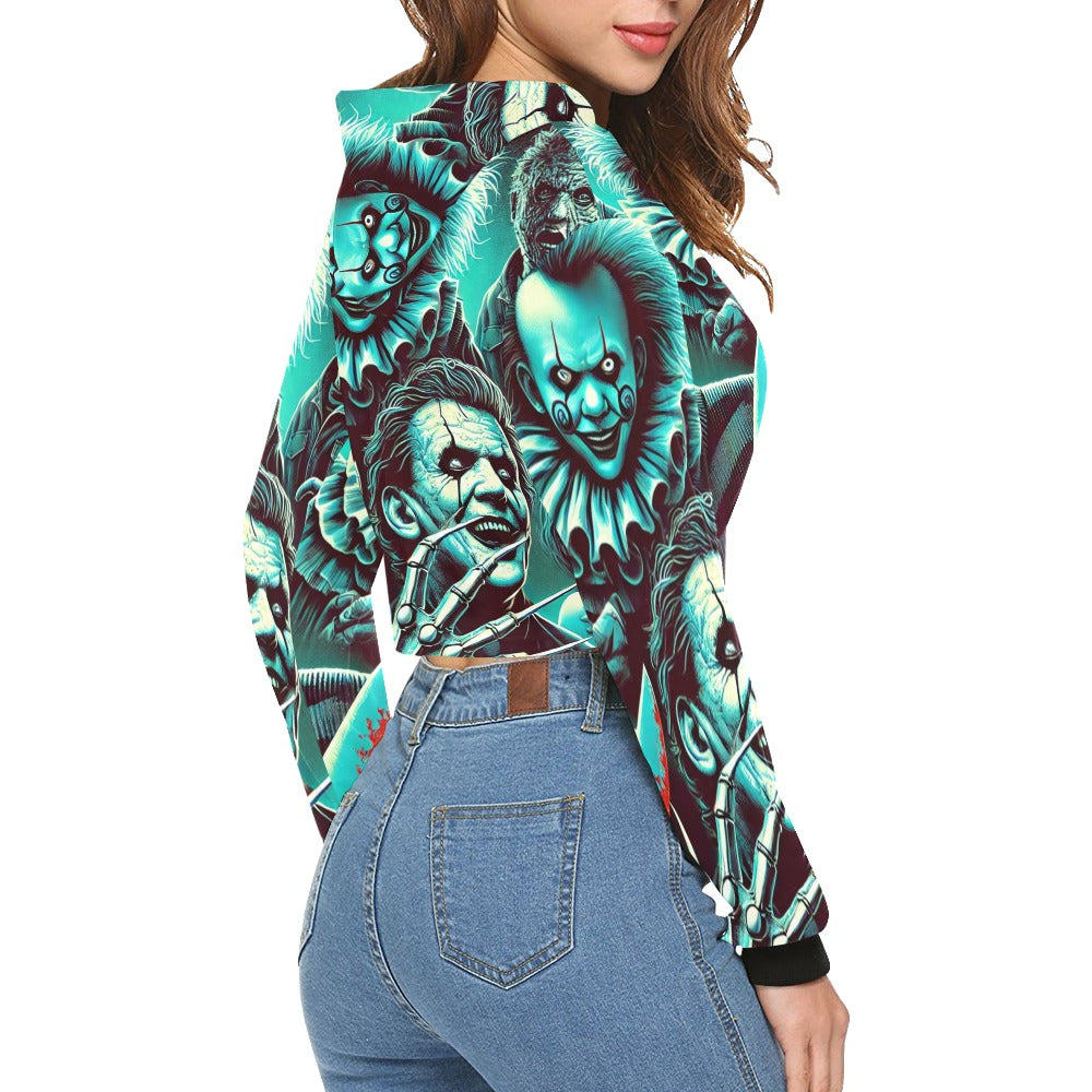 Halloween Crop Hoodie for Women