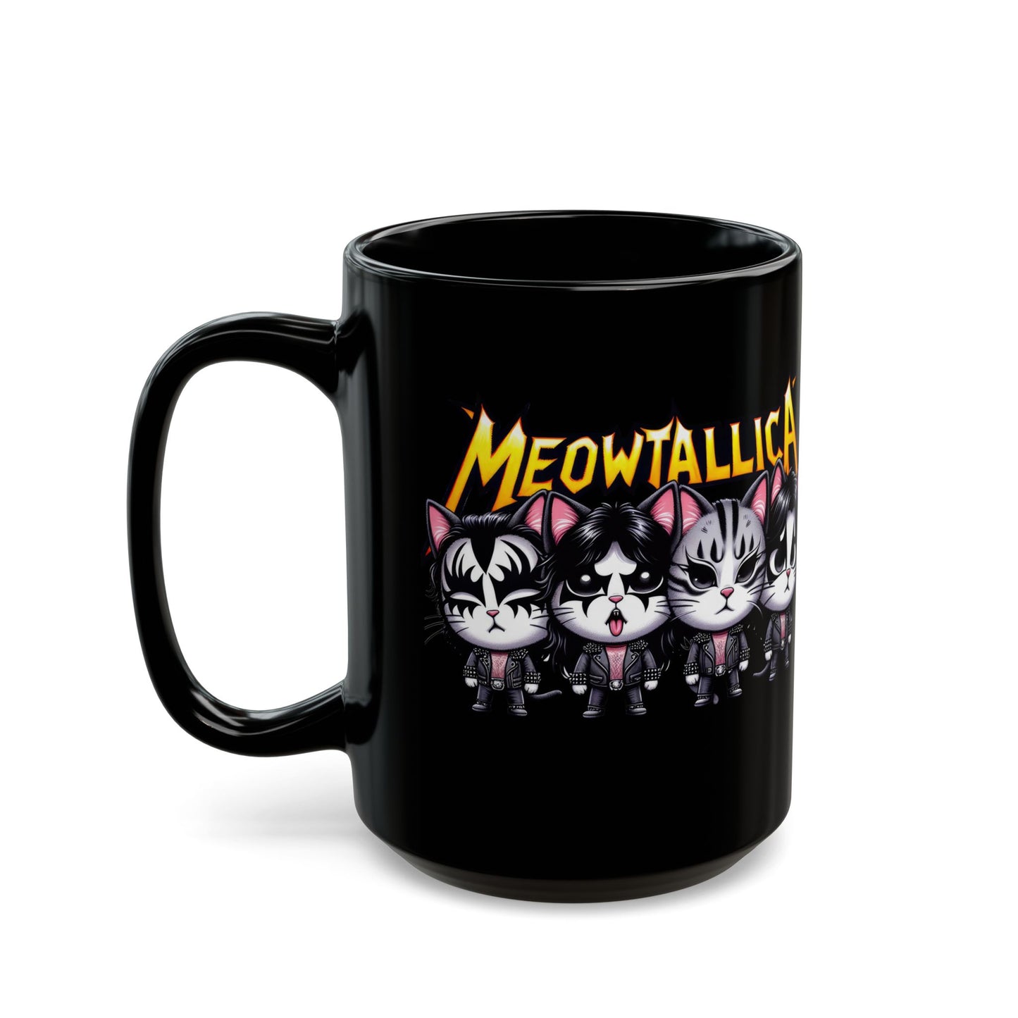 MeowTallica Black Mug (15oz)