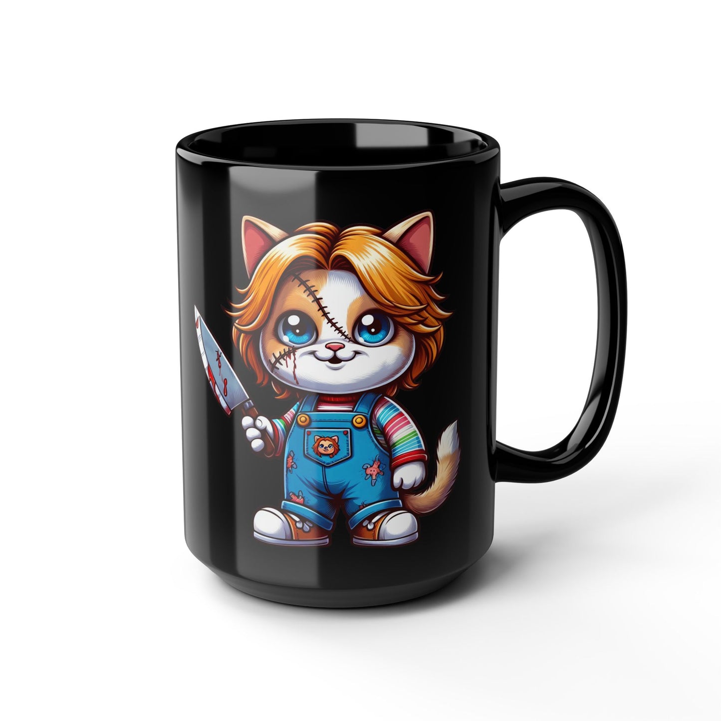 Cat Myers Black Mug (15oz)