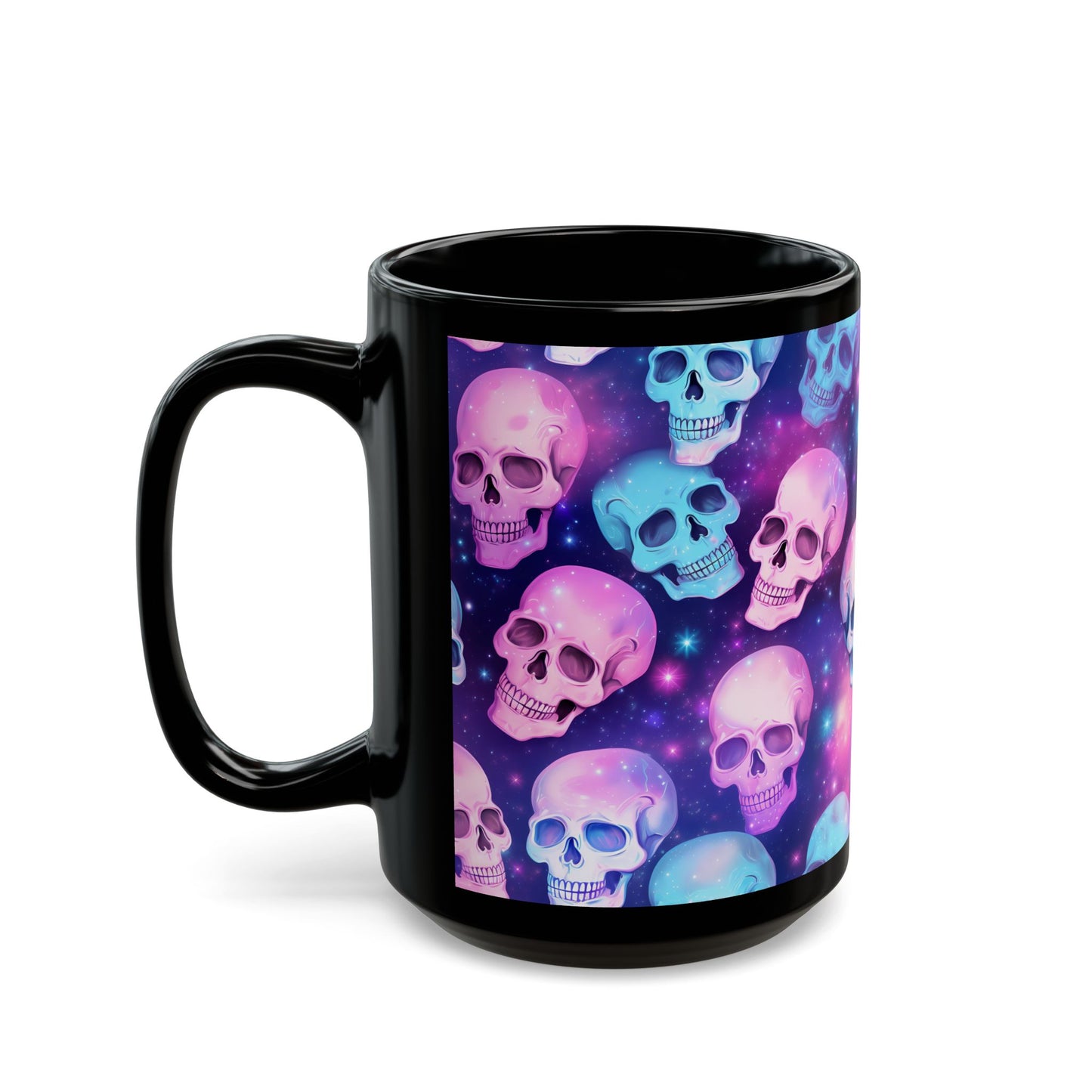 Skeleton Collage Black Mug (15oz)