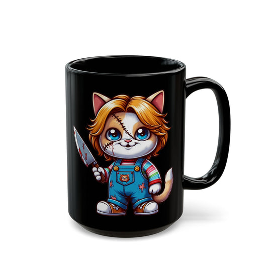 Cat Myers Black Mug (15oz)