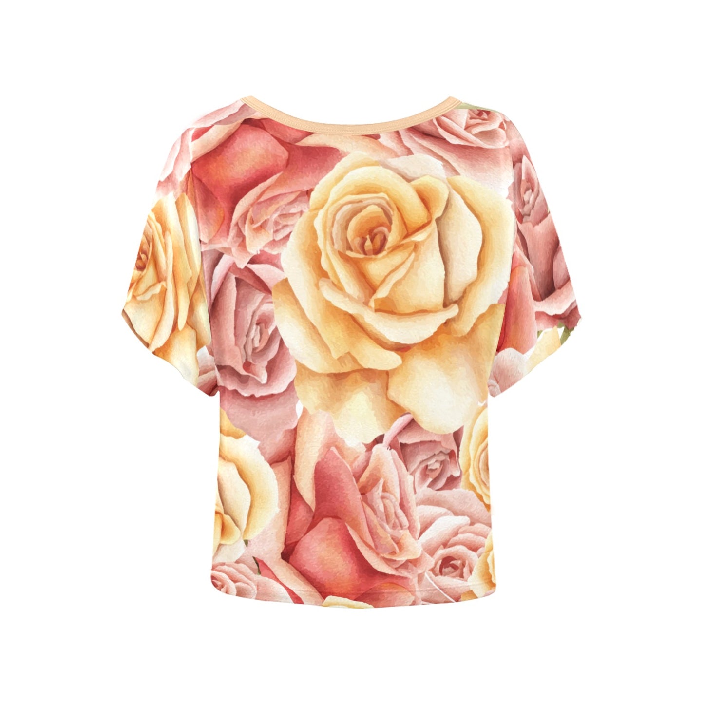 Roses Women's Batwing-Sleeved Blouse