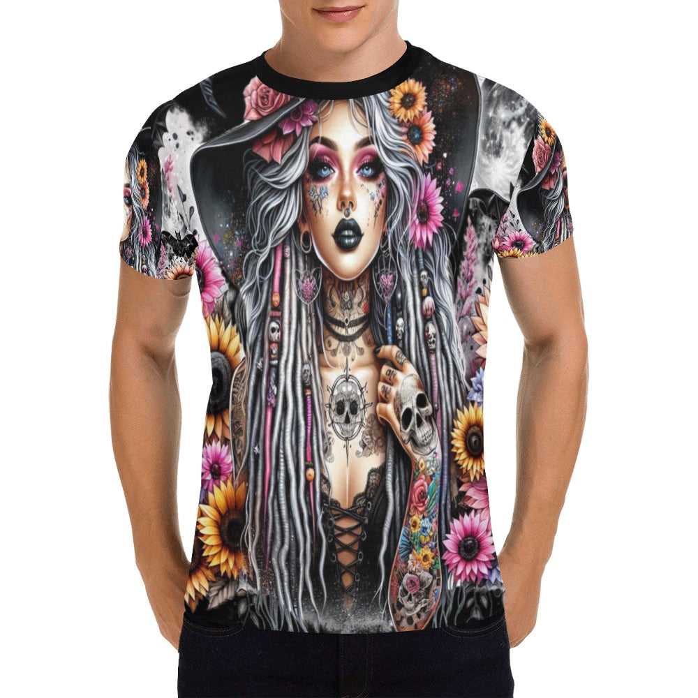 Witch Girl T-Shirt for Men (USA Size)