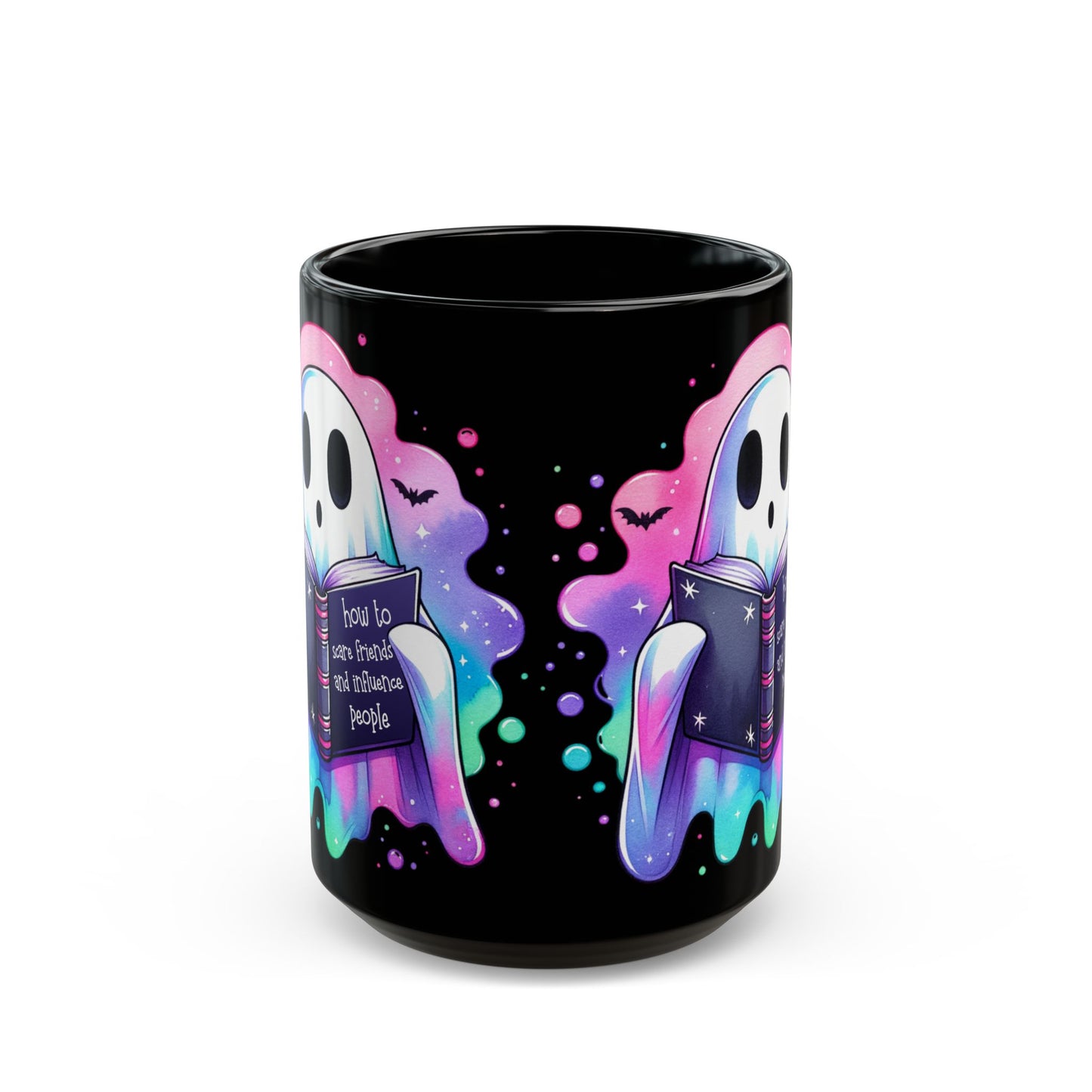 Pastel Ghost Black Mug (15oz)