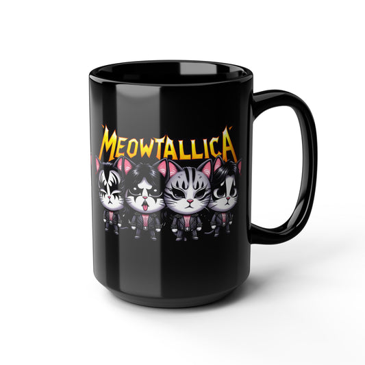 MeowTallica Black Mug (15oz)