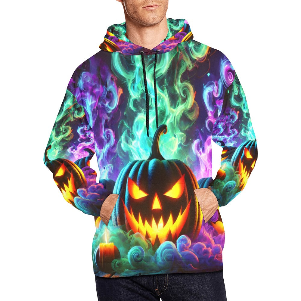 Colorful Pumpkins Hoodie for Men (USA Size)