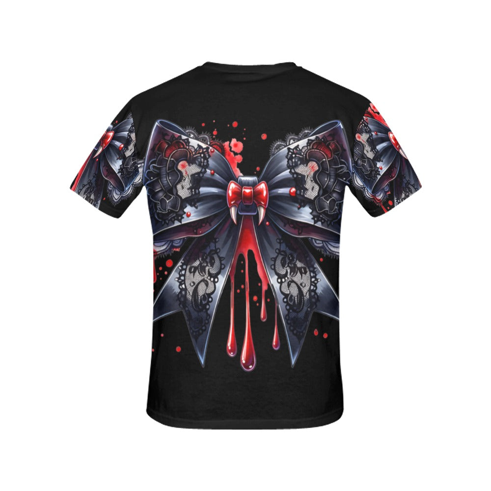 Bloody Bow  T-Shirt for Women (USA Size)