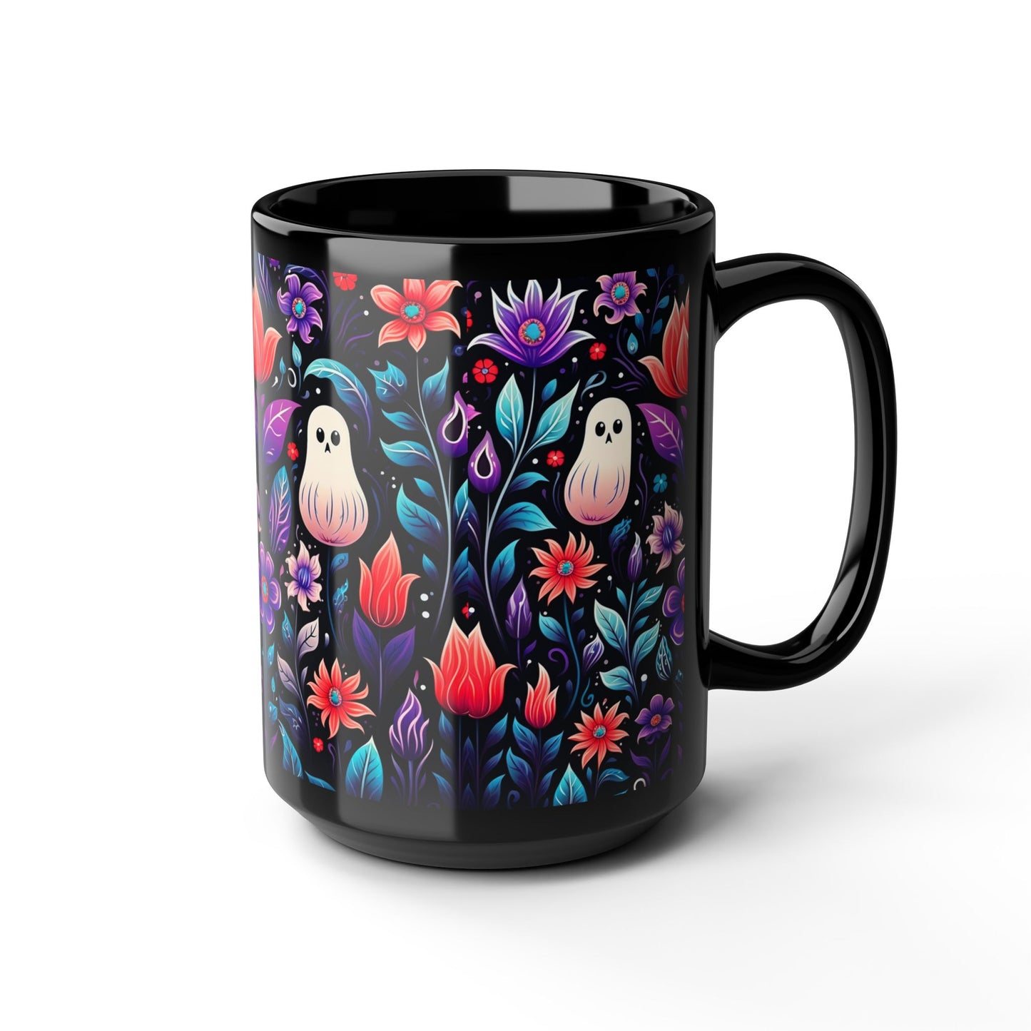 Halloween Boho Black Mug (15oz)