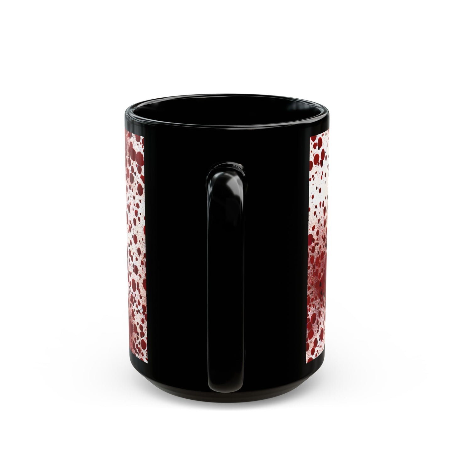 Blood Splatter Black Mug (15oz)