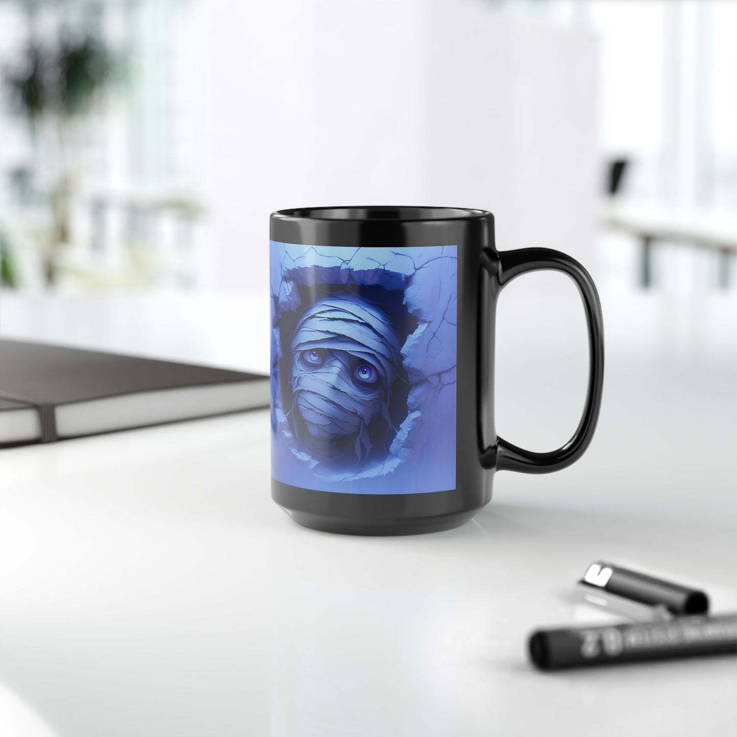 Mummy 8 Black Mug (15oz)