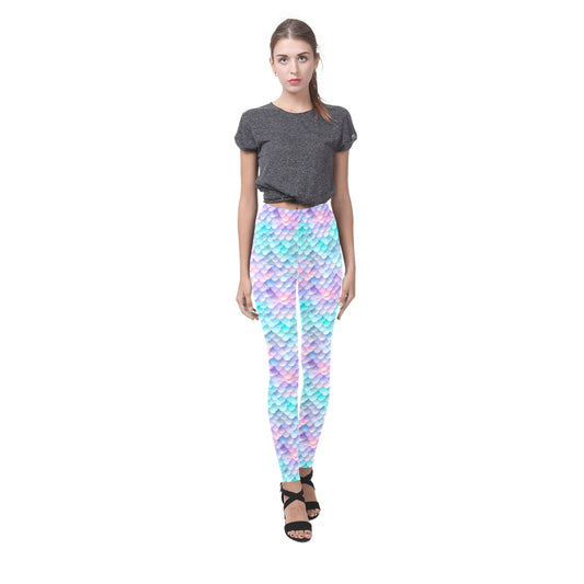 Pastel Mermaid Tail  Women's Leggings