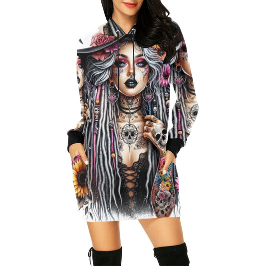 Witch Girl Hoodie Mini Dress