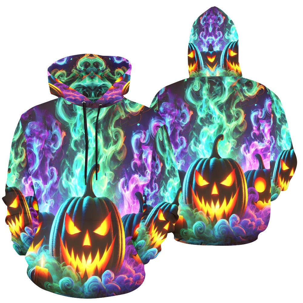 Colorful Pumpkins Hoodie for Women (USA Size)