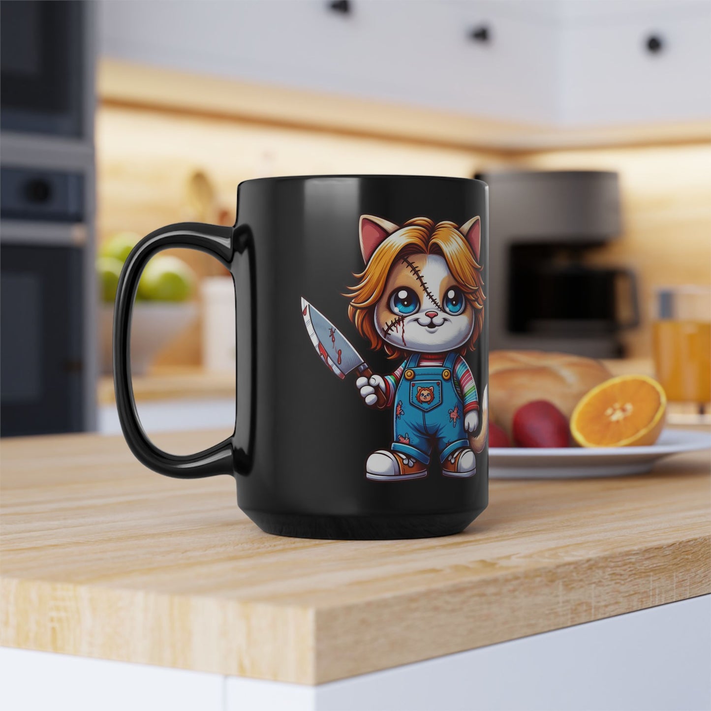 Cat Myers Black Mug (15oz)