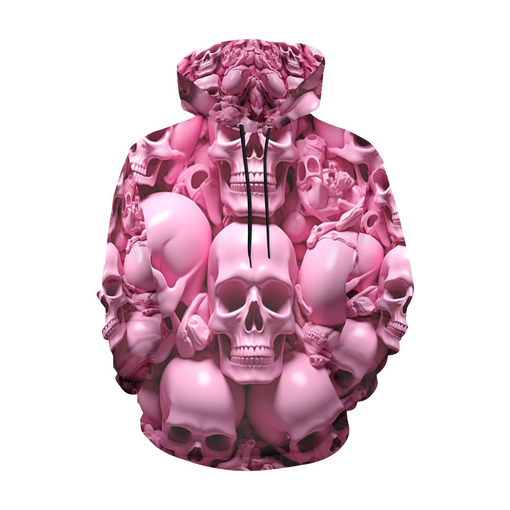 Pink Skeletons Hoodie for Men (USA Size)