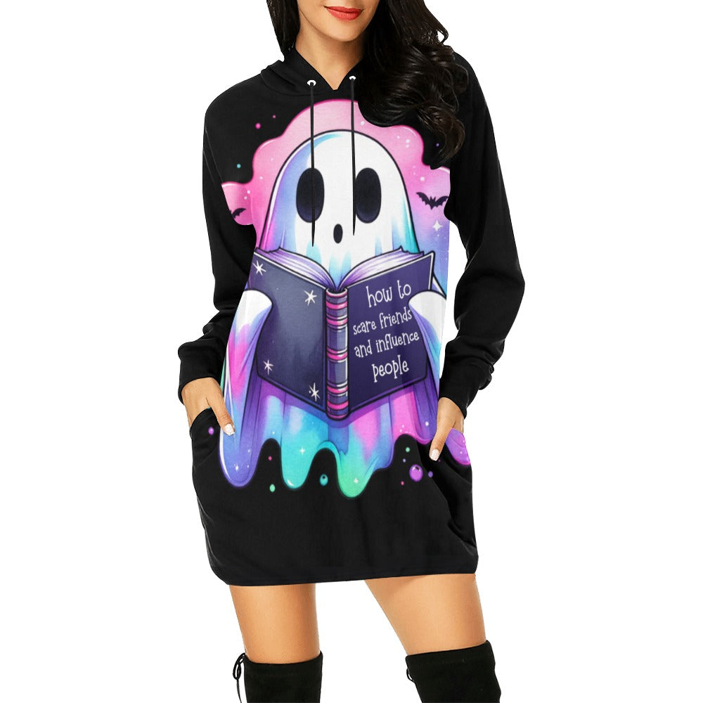 Ghost Reader Mini Hoodie Dress 2 colors