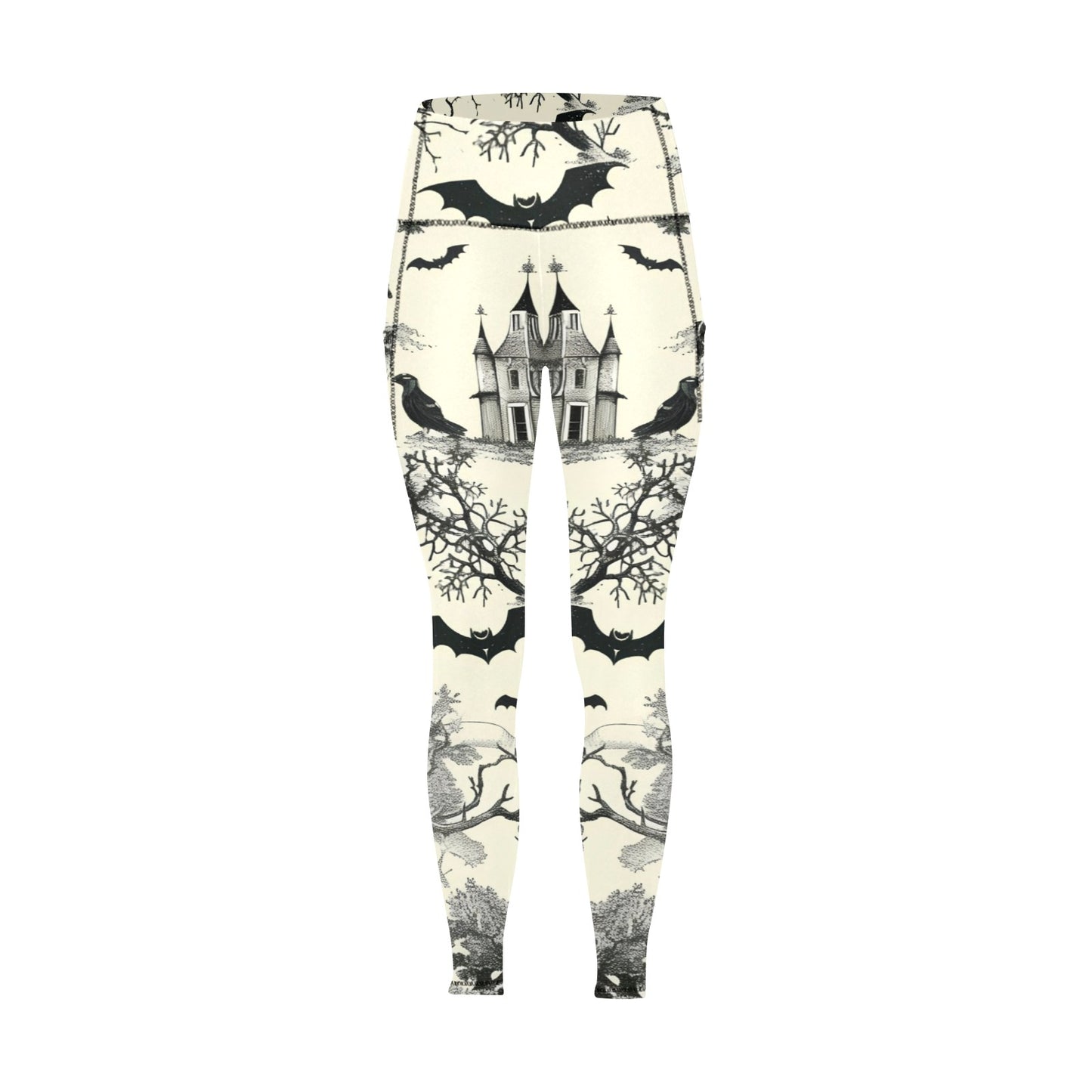 Halloween Time Women's  Leggings with Pockets