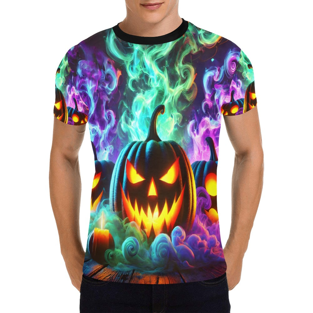 Colorful Pumpkins T-Shirt for Men (USA Size)